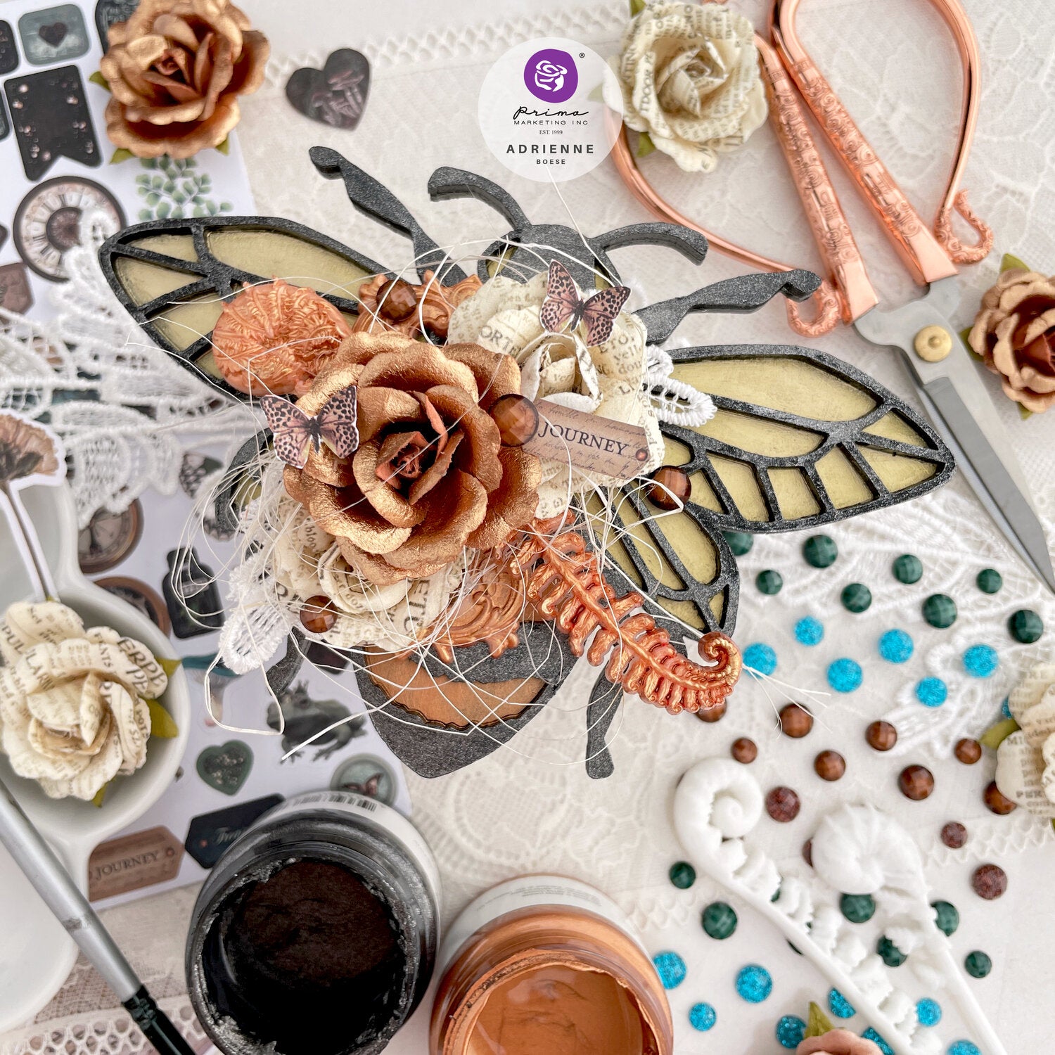 Prima NATURE ACADEMIA Chipboard Stickers 29pc