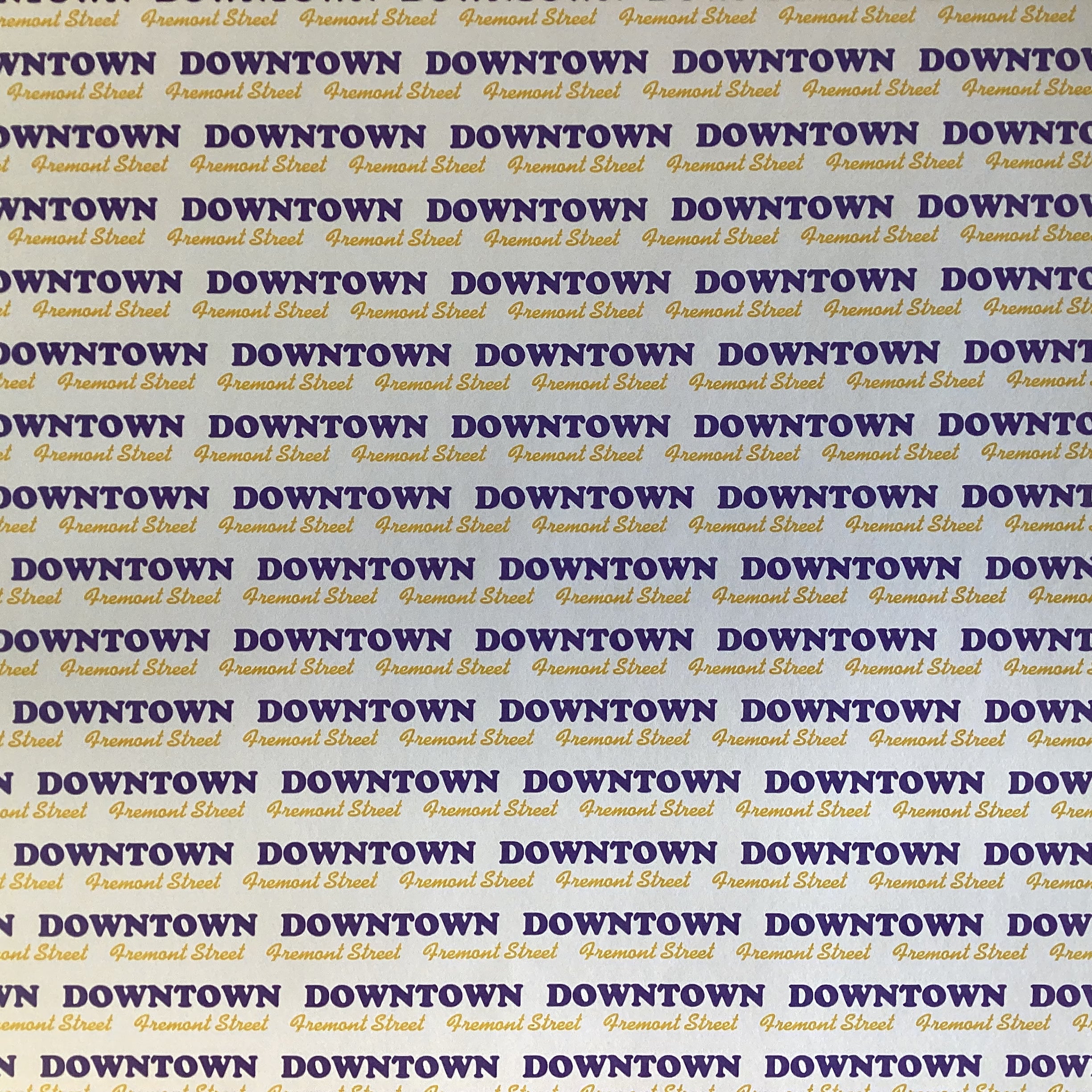 Pride DOWNTOWN FREMONT STREET 12"X12" Scrapbook Paper