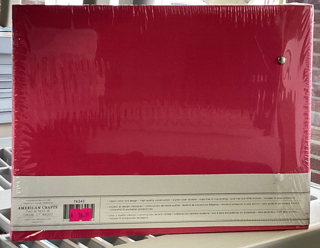 AC Memorology TAFFY 8"X8” D-Ring Scrapbook Album