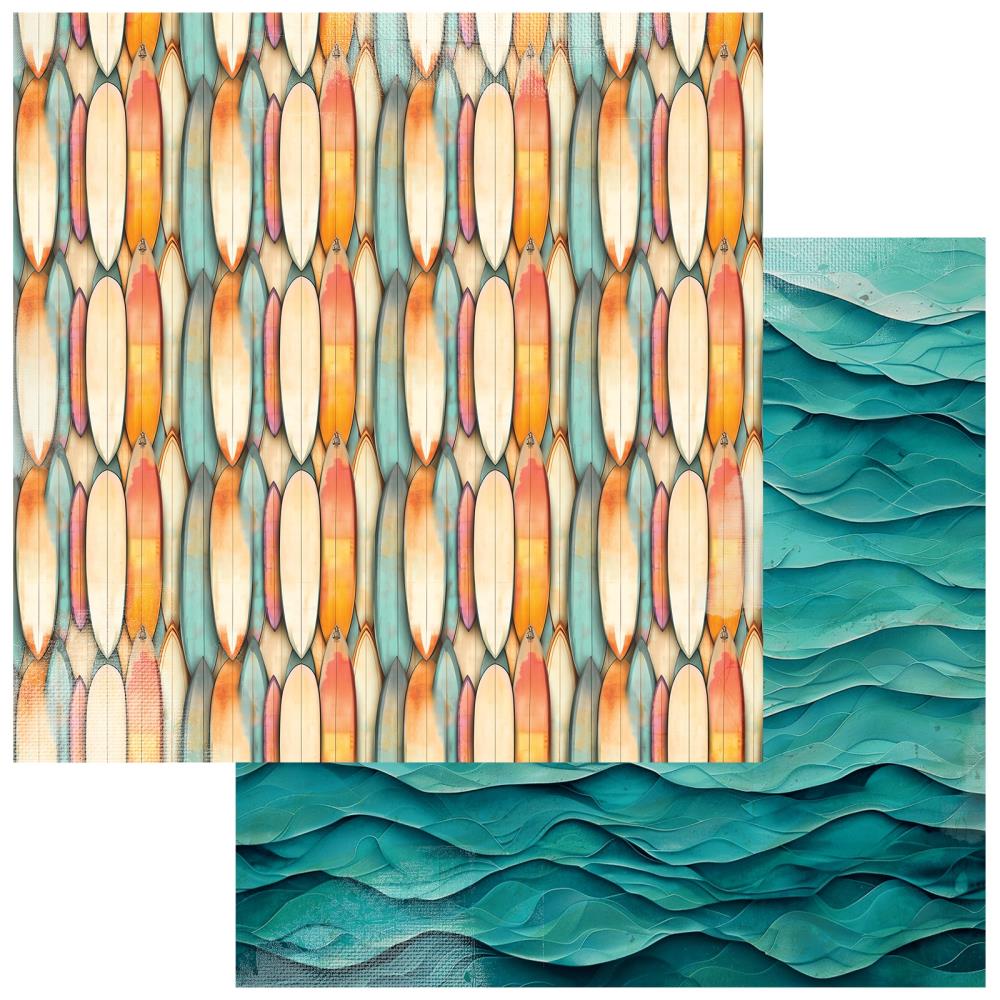 49 and Market BEACH VIBES 12X12 Scrapbook Paper
