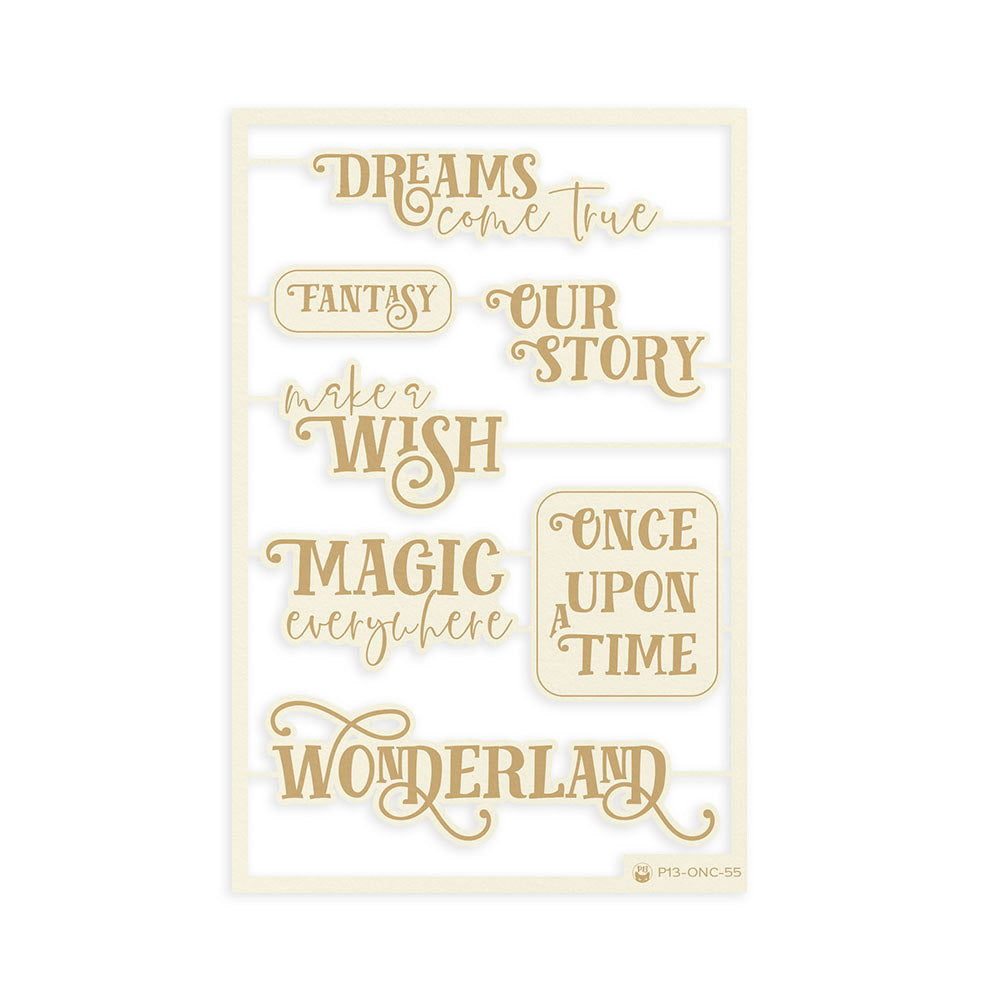 P13 Light Chipboard ONCE UPON A TIME EMBELLISHMENTS