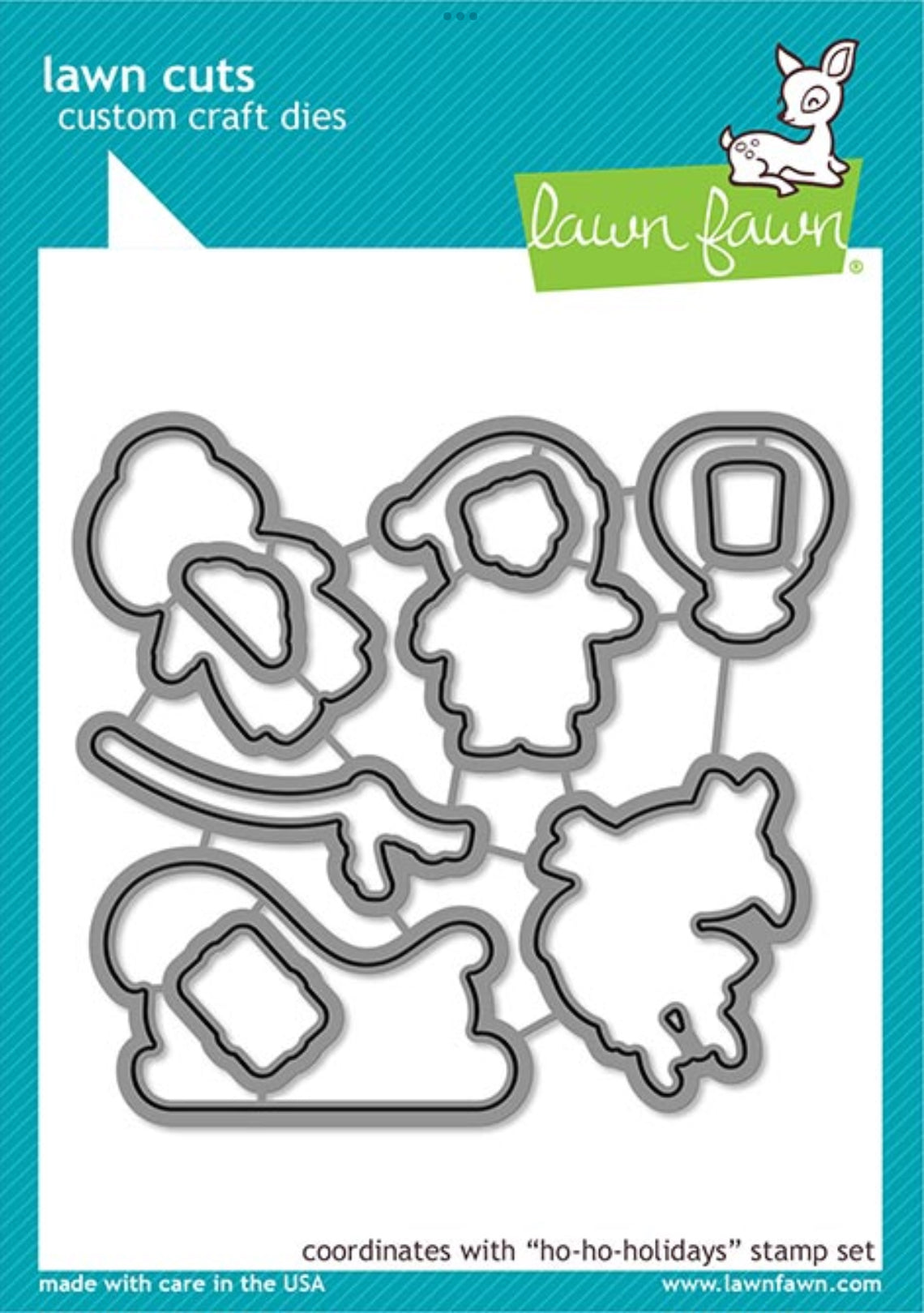 Lawn Fawn HO HO HOLIDAYS Clear Stamp & Die Set