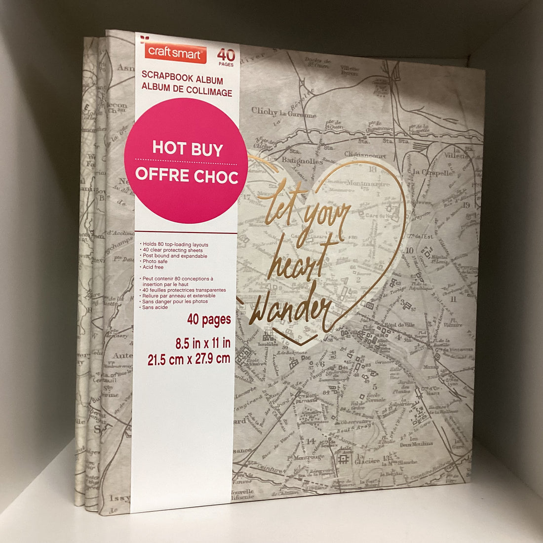 Postbound Album 8.5"X11” LET YOUR HEART WANDER Scrapbook Memory Album