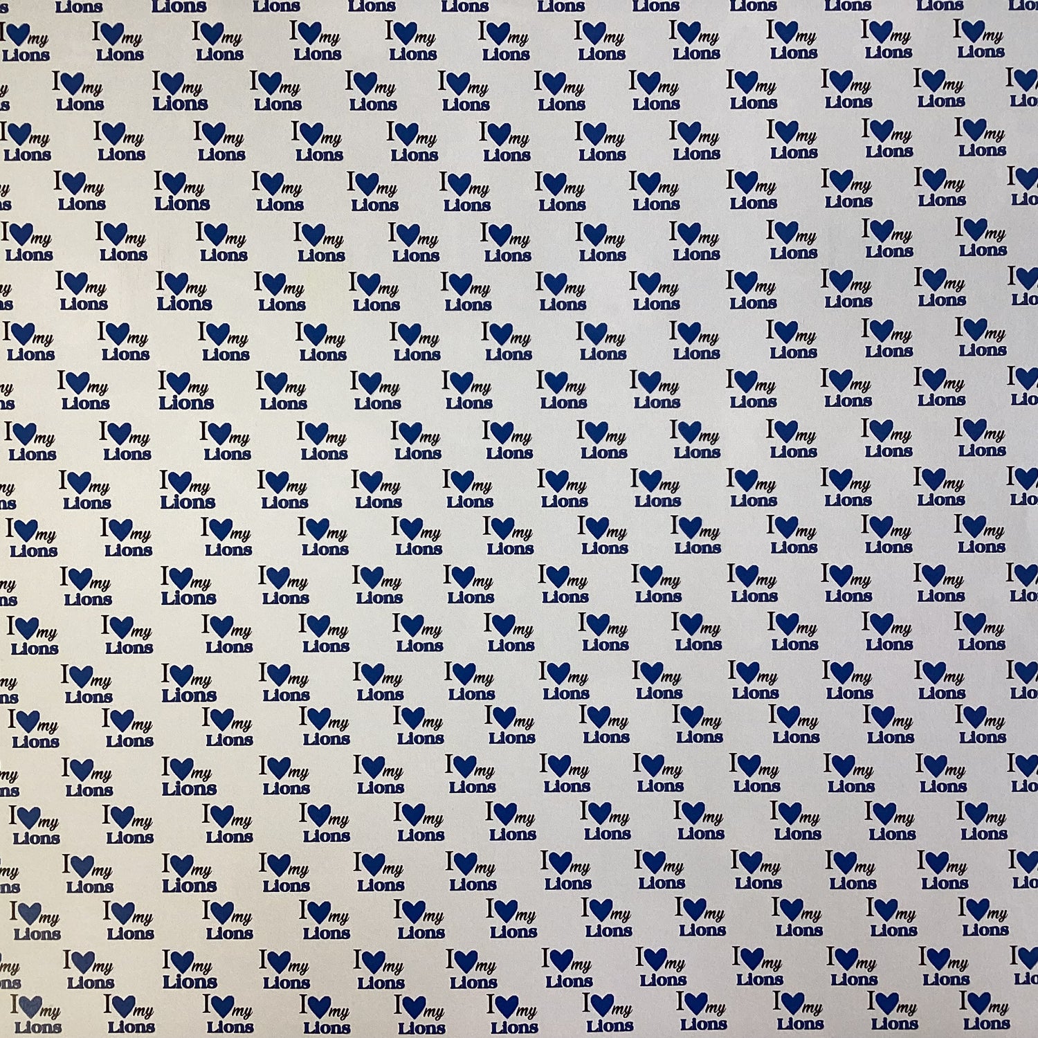 Scrapbooksrus LIONS FOOTBALL 12"X12" Scrapbook Paper Kit 12 Sheets