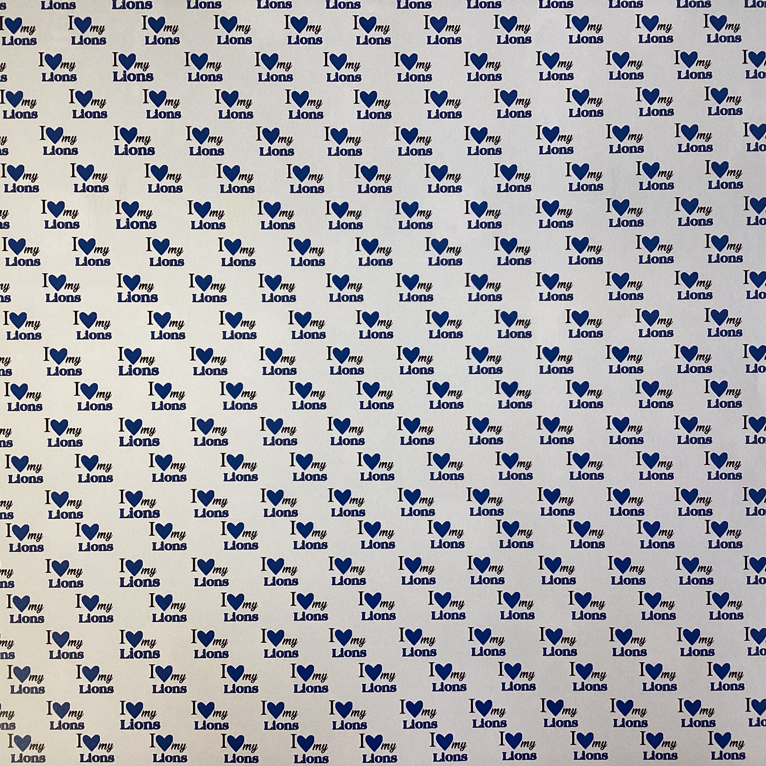 Scrapbooksrus LIONS FOOTBALL 12"X12" Scrapbook Paper Kit 12 Sheets