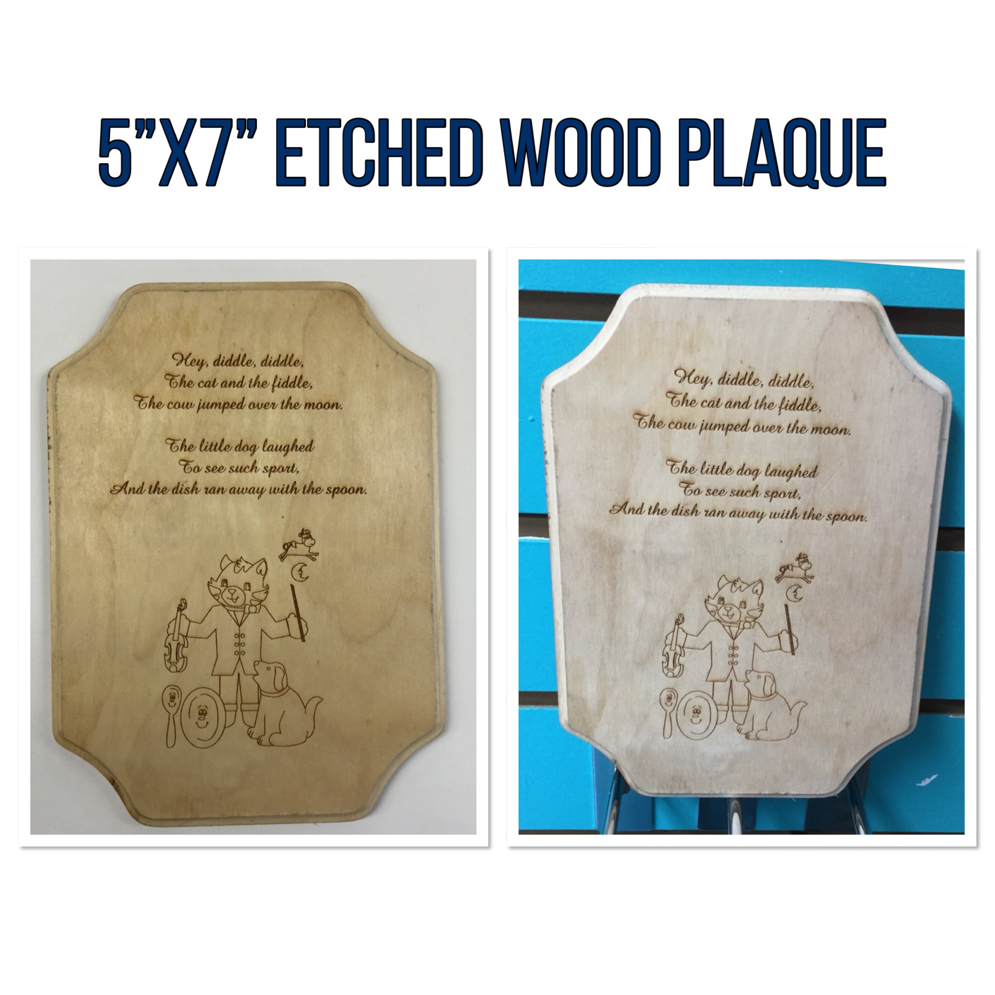 ETCHED WOOD PLAQUE Wall Art Sign Home Decor