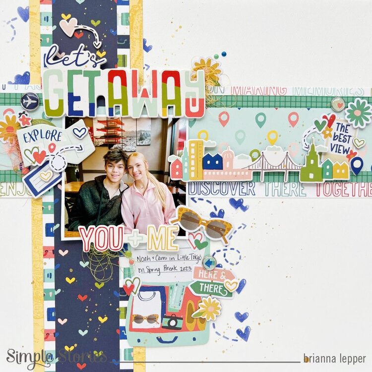 Simple Stories PACK YOUR BAGS Chipboard Stickers 23pc