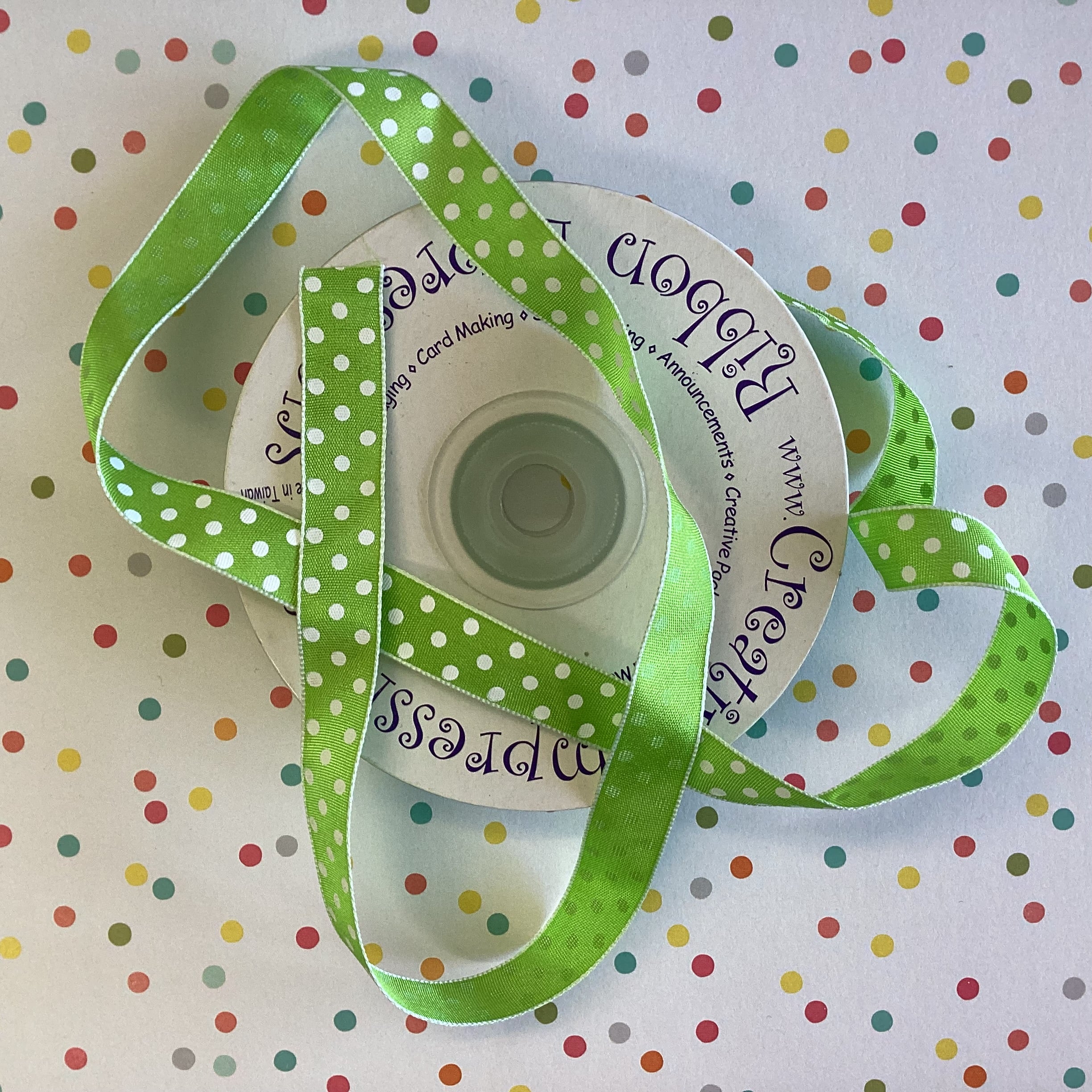 Creative 1/2" POLKA DOT RIBBON Trim 1 yard yd