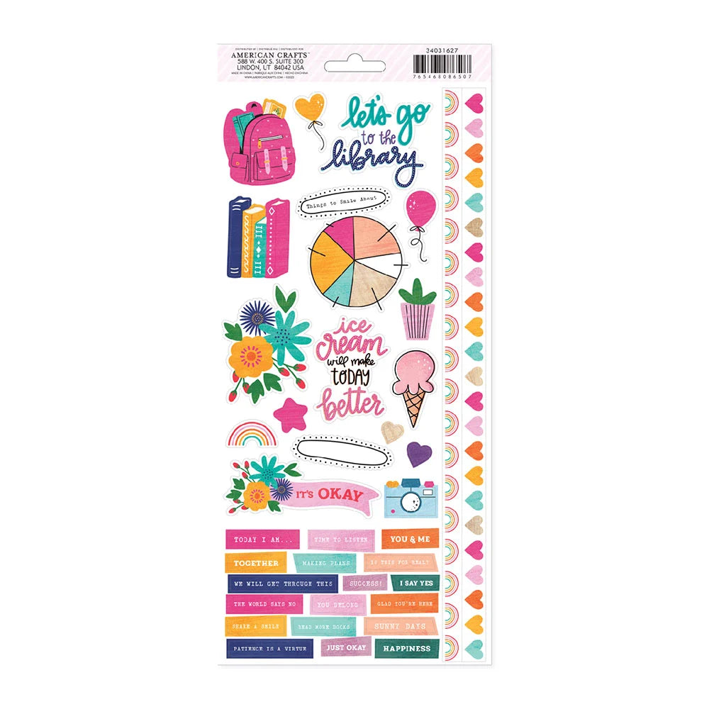 Shimelle REASONS TO SMILE Stickers 72pc