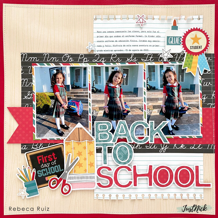 Echo Park BACK TO SCHOOL 12"X12" Scrapbook Collection Kit