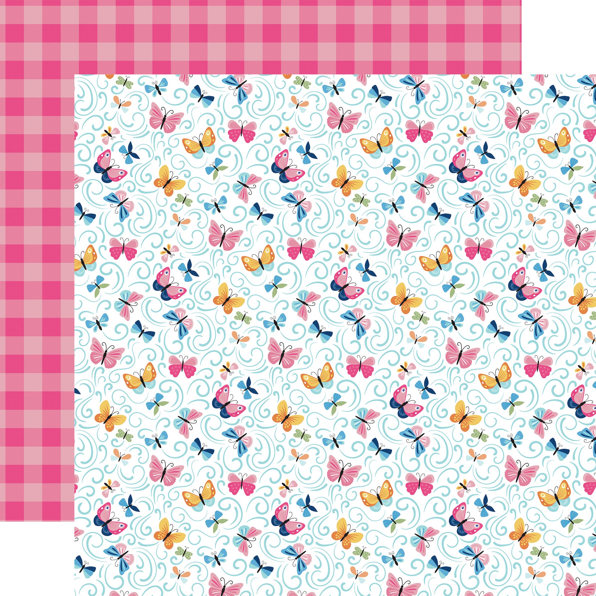 Echo Park PLAY ALL DAY GIRL 12”X12” Scrapbook Paper