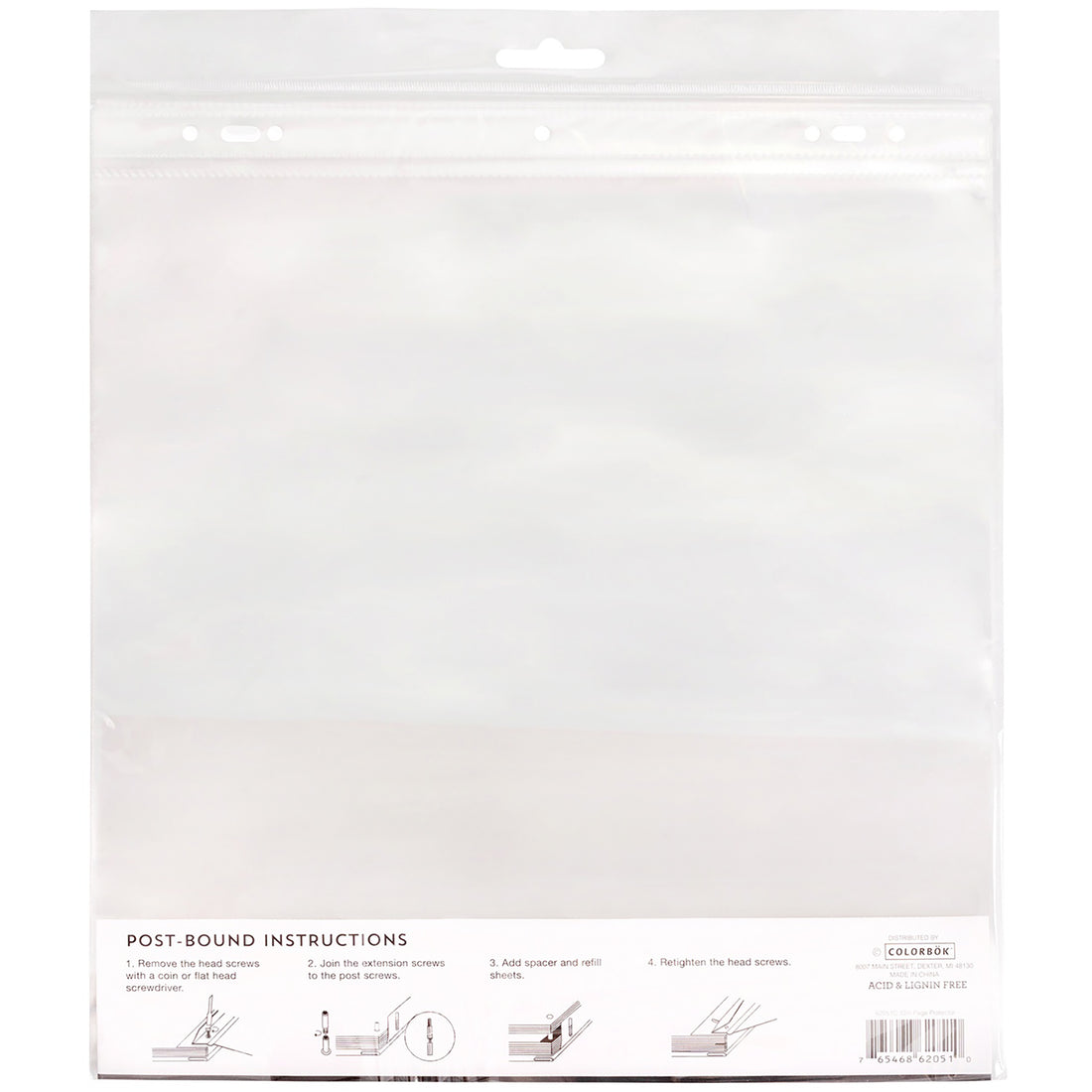 Colorbok 12"X12" PAGE PROTECTORS Universal Size 10pc