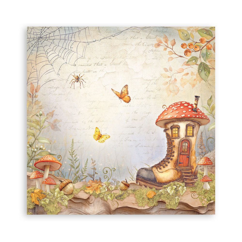 Stamperia Whispering Woods MAXI PAD 12"X12" Scrapbook Paper Pack