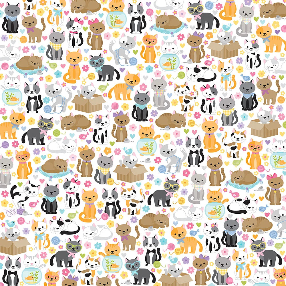 Bella Blvd MEOW 12"X12" Scrapbook Paper