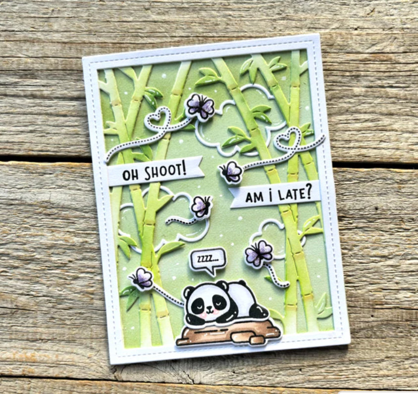 Lawn Fawn BAMBOO FOREST BACKDROP PORTRAIT Craft Dies