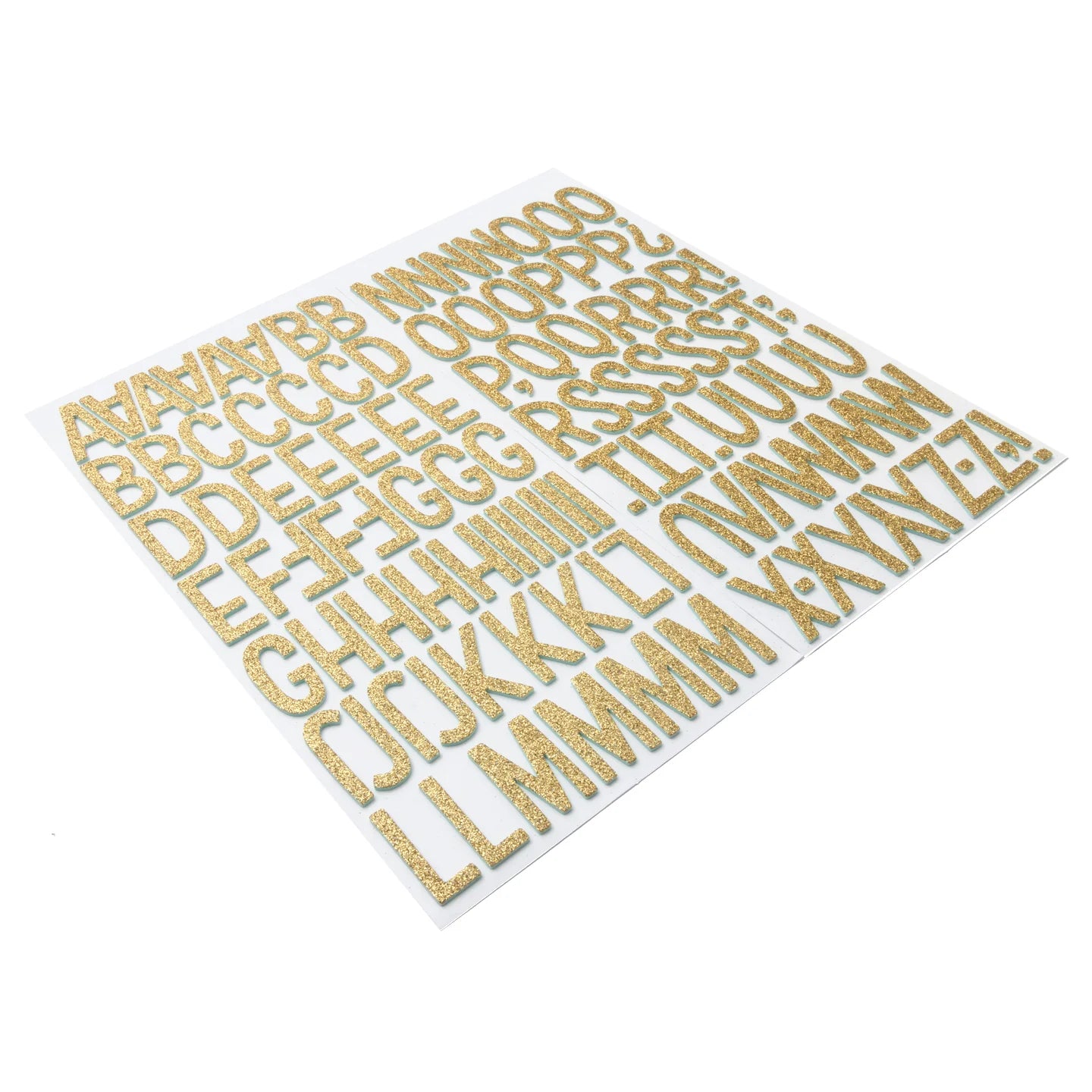 Thickers Amy Tangerine Sunshine & Good Times SHINE ON Gold Glitter Foam Letter Stickers