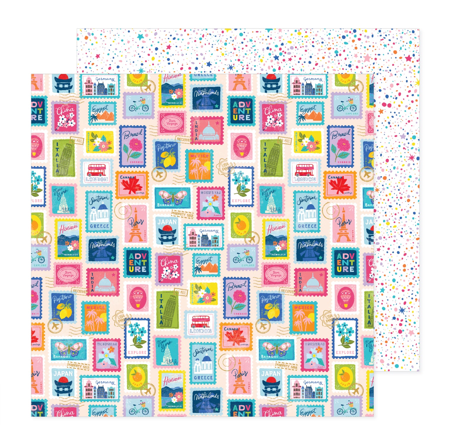 Paige Evans ADVENTUROUS PAPER PAD 12"X12" 48pc