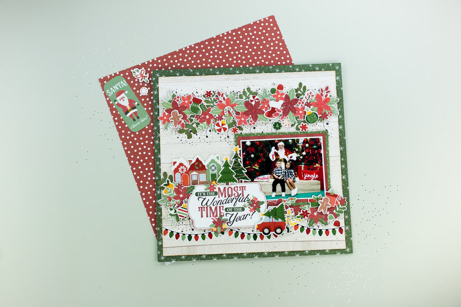 Echo Park SANTA CLAUSE LANE 12"X12" Element Stickers