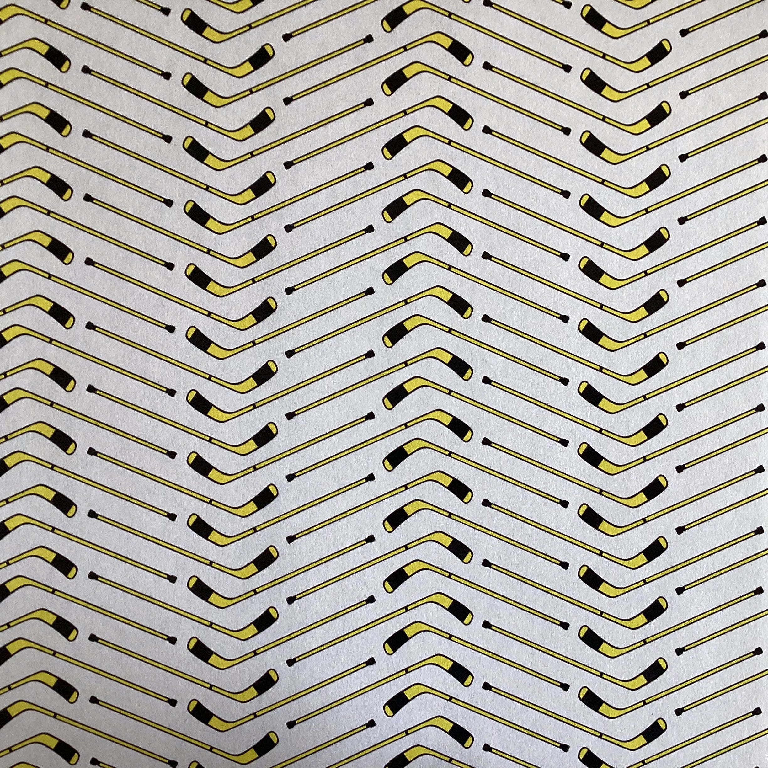 Scrapbook Customs HOCKEY NEON YELLOW 12"X12" Scrapbook Paper