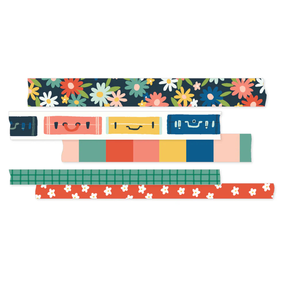 Simple Stories PACK YOUR BAGS Washi Tape 5pc