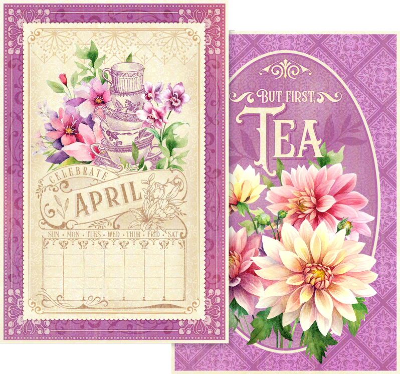 Graphic 45 SEASON TO CELEBRATE Calendar Ephemera Cards