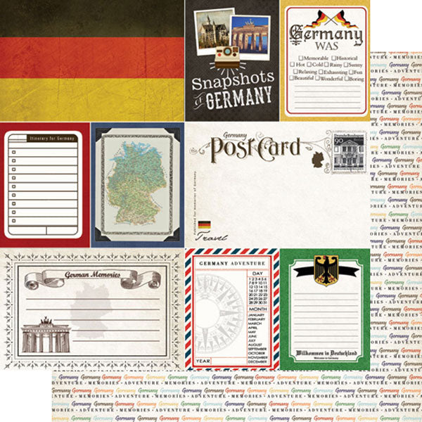 Scrapbooksrus GERMANY SIGHTS 12”X12” Scrapbook Kit