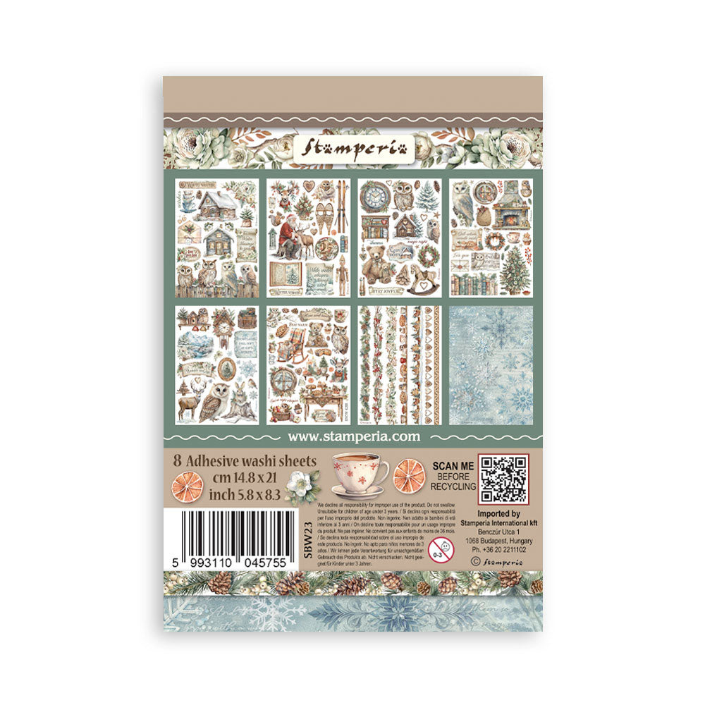 Stamperia THE OWL’S HOUSE WASHI PAD 8 Sheets