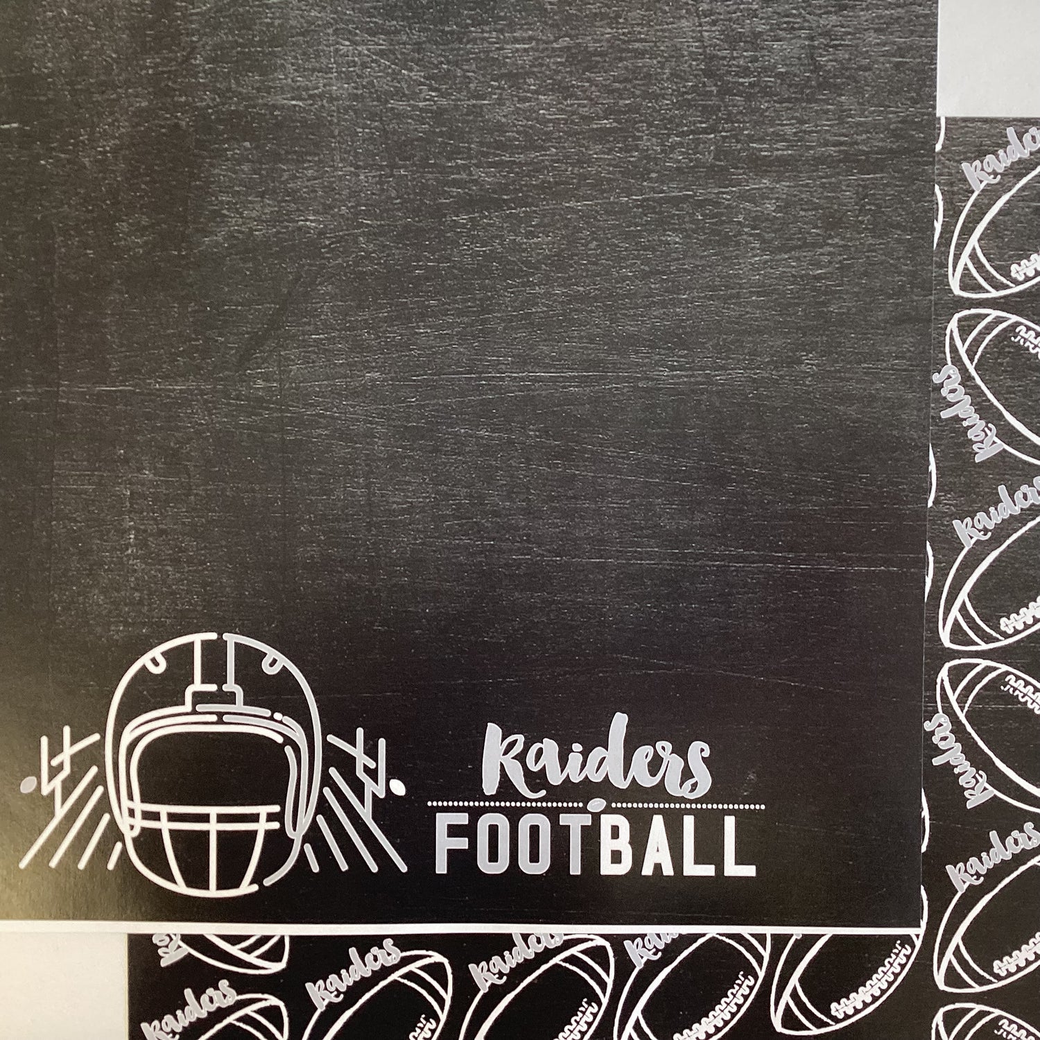 Scrapbooksrus RAIDERS FOOTBALL 12"X12" Scrapbook Paper Kit 12 Sheets