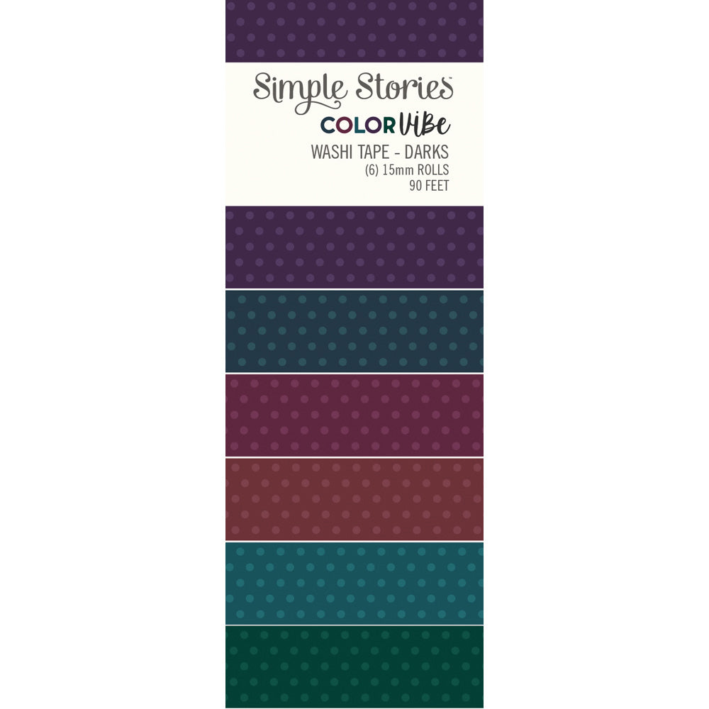 Simple Stories COLORVIBE DARKS Washi Tape