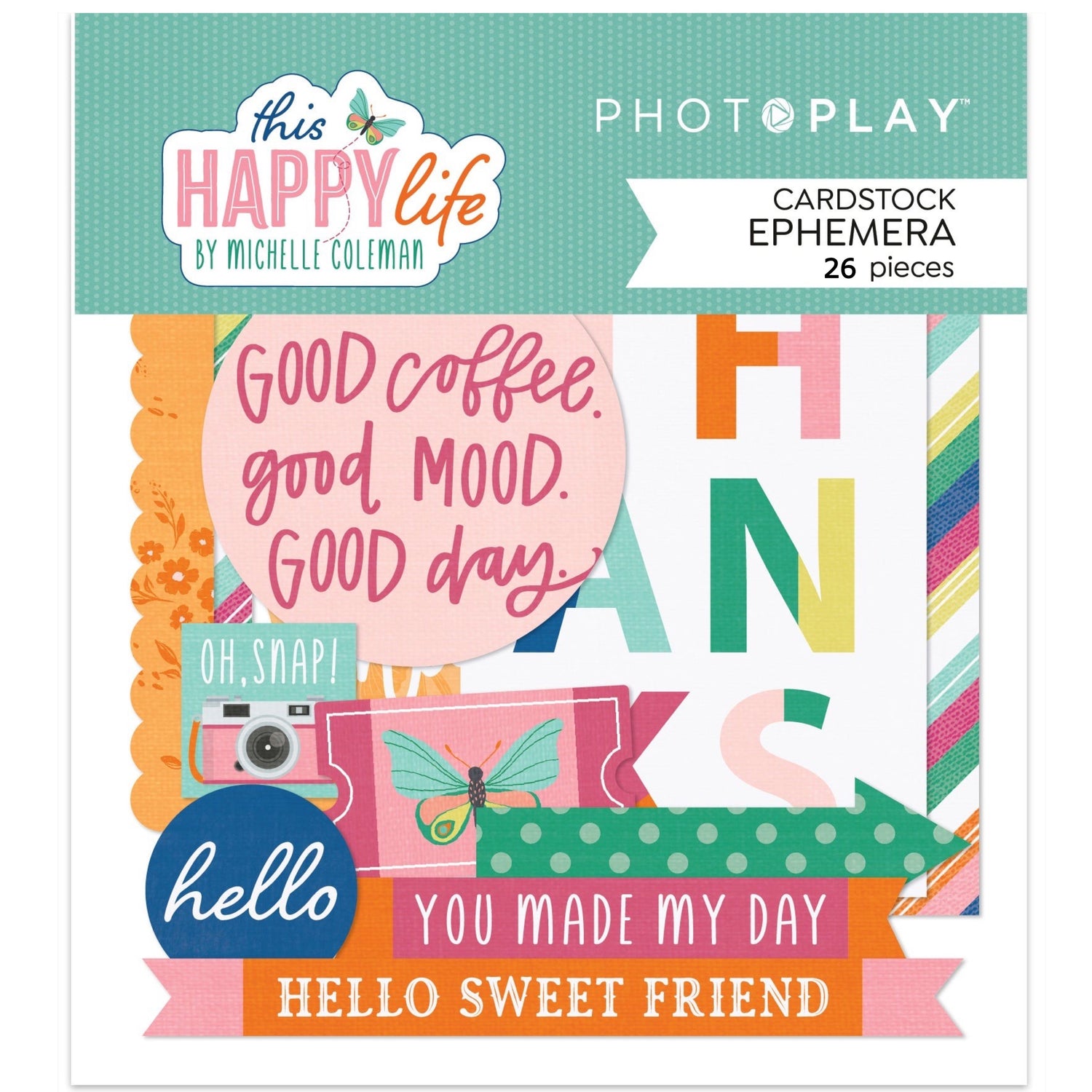 Photoplay THIS HAPPY LIFE Cardstock Ephemera Pack