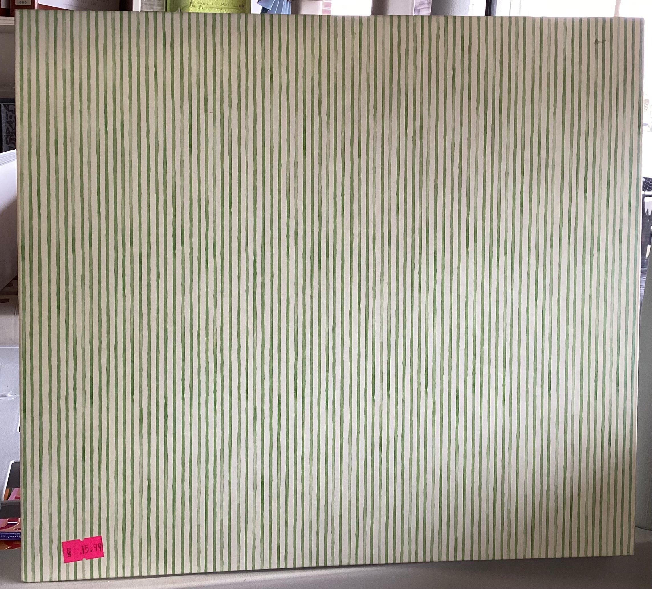 GREEN STRIPES 12”x12” Scrapbook Album
