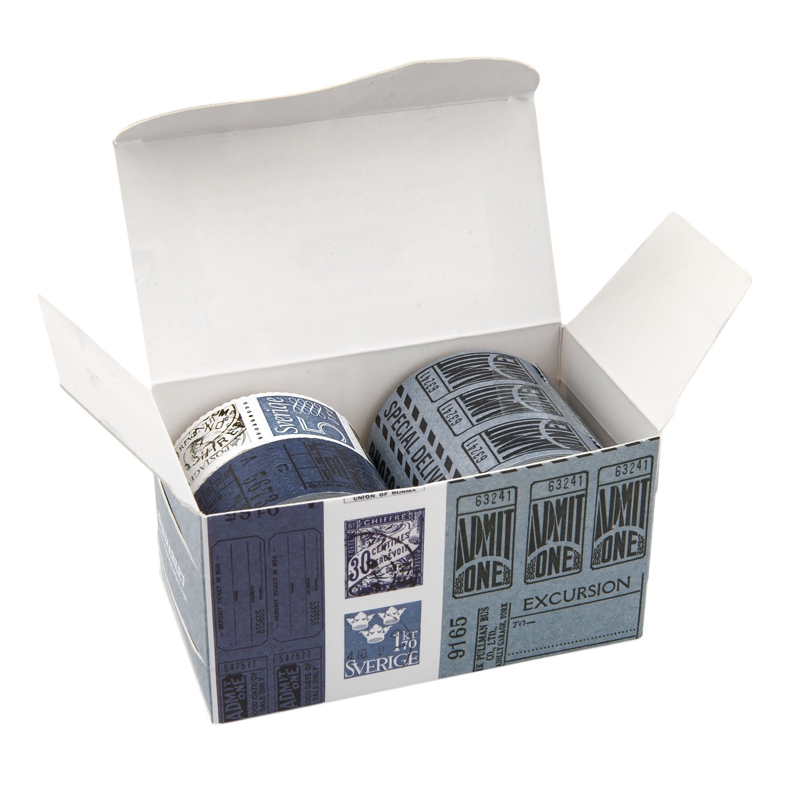 49 and Market Vintage Bits TICKET ESSENTIALS MARINER Perforated Tickets & Stamps 3 Rolls @Scrapbooksrus