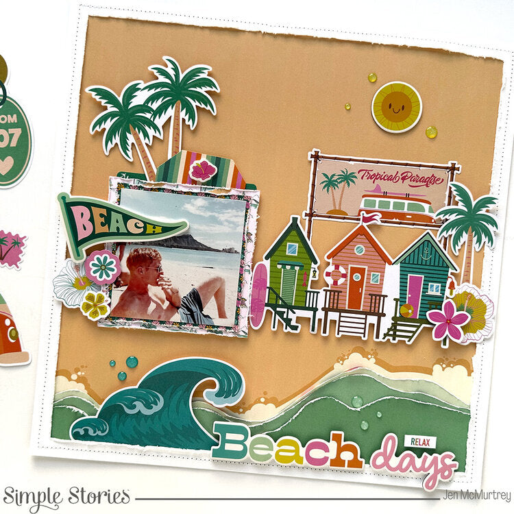 Simple Stories JUST BEACHY 12"X12" Collection Kit