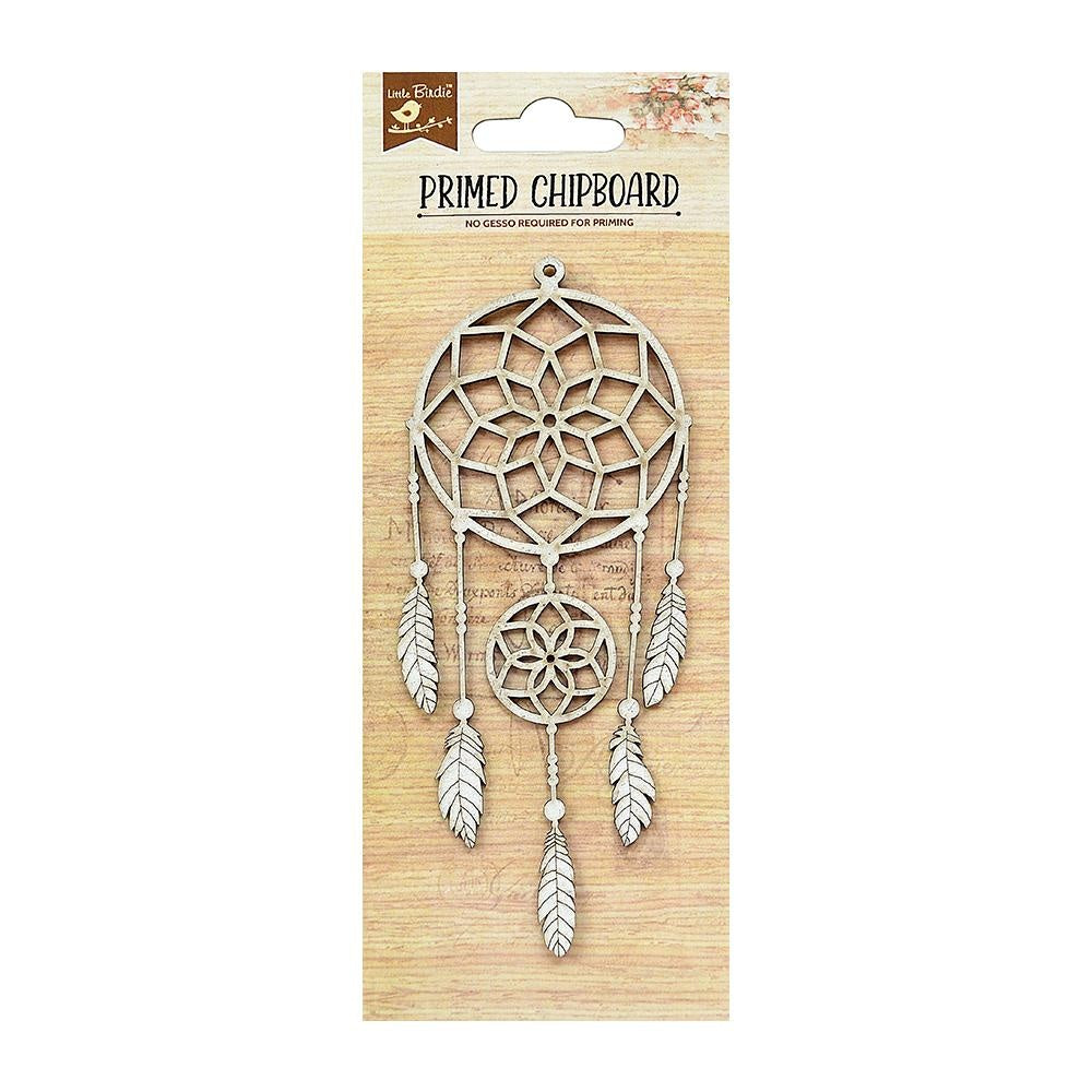 Little Birdie Primed Chipboard DREAM CATCHER 1pc