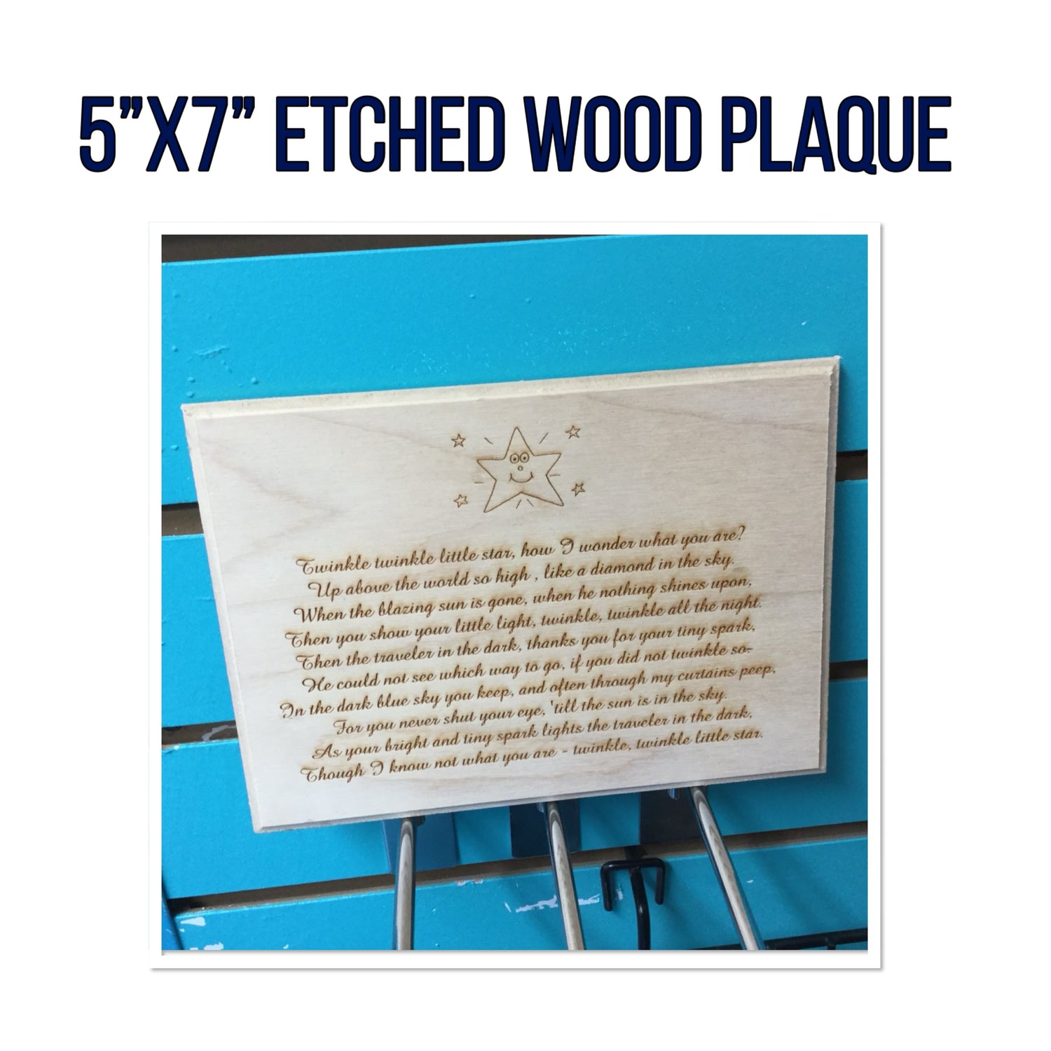 ETCHED WOOD PLAQUE Wall Art Sign Home Decor