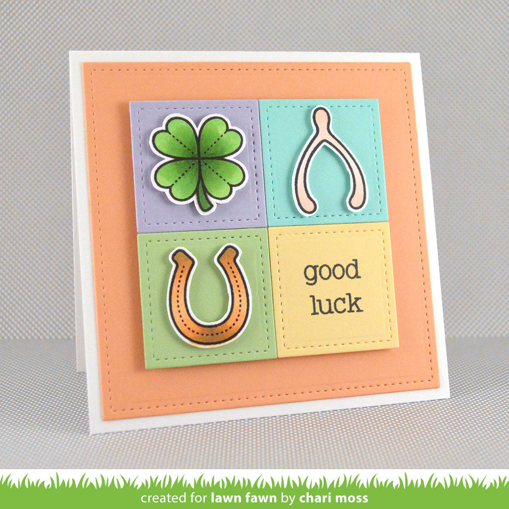 Lawn Fawn MY LUCKY CHARM Stamp & Die Set