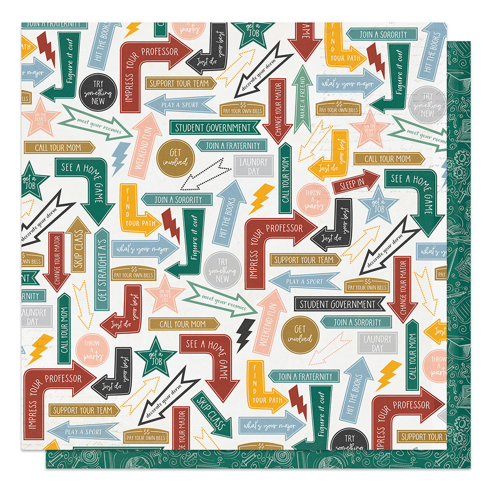Photoplay CAMPUS LIFE 12X12 Scrapbook Paper