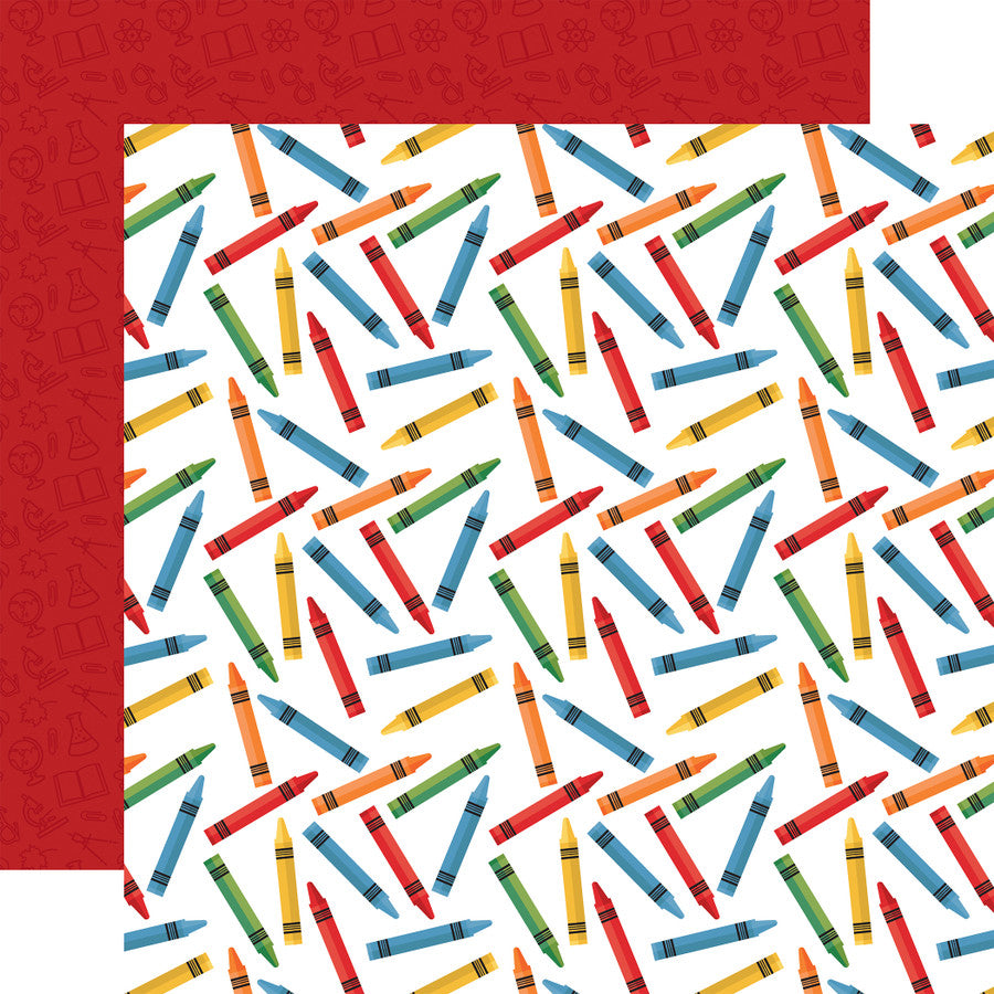 Echo Park School Rules BACK TO SCHOOL 12"X12" Scrapbook Paper