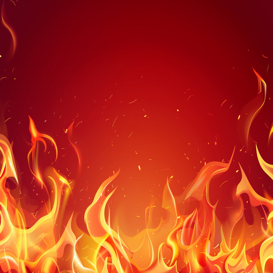 Scrapbooksrus FIRE FLAMES RED 12”X12” Scrapbook Paper