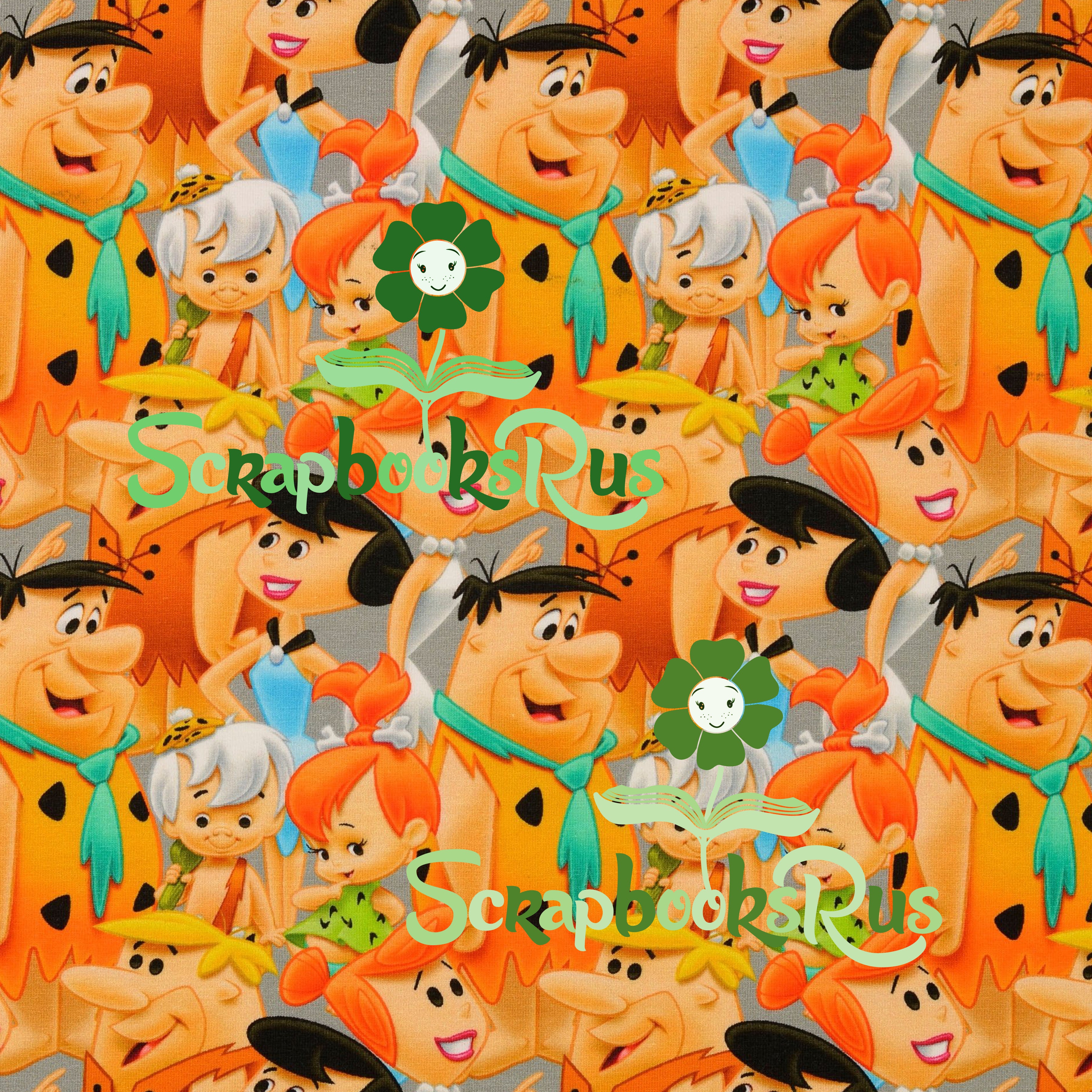Flintstones Yabba Dabba 12"X12” Scrapbook Paper Pack