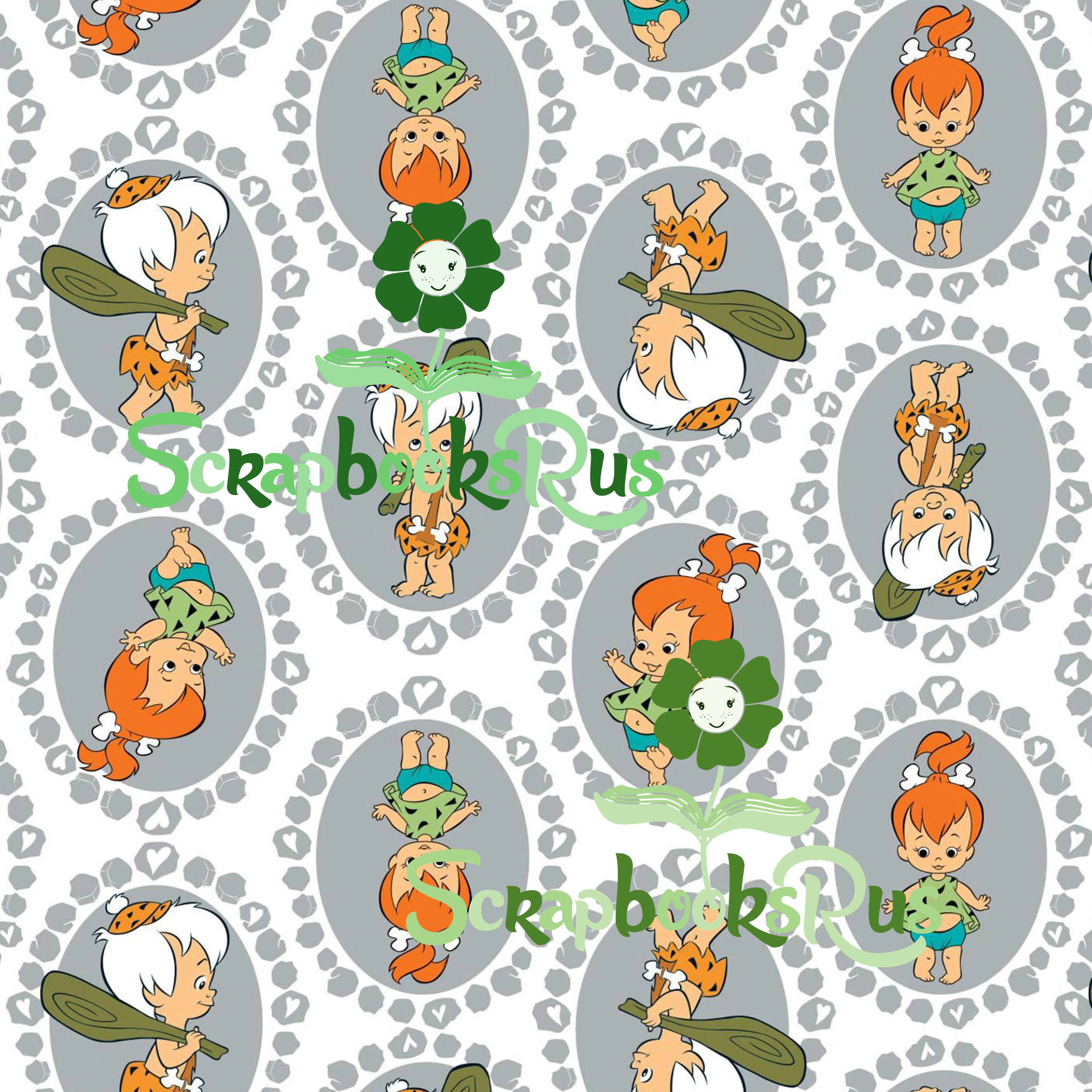 Flintstones Yabba Dabba 12"X12” Scrapbook Paper Pack