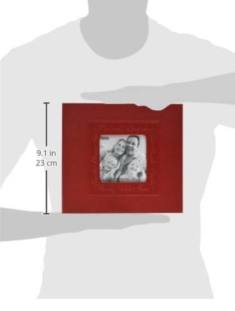 Pioneer 8”X8” EMBOSSED RED MEMORIES Post Bound Memory Scrapbook Album