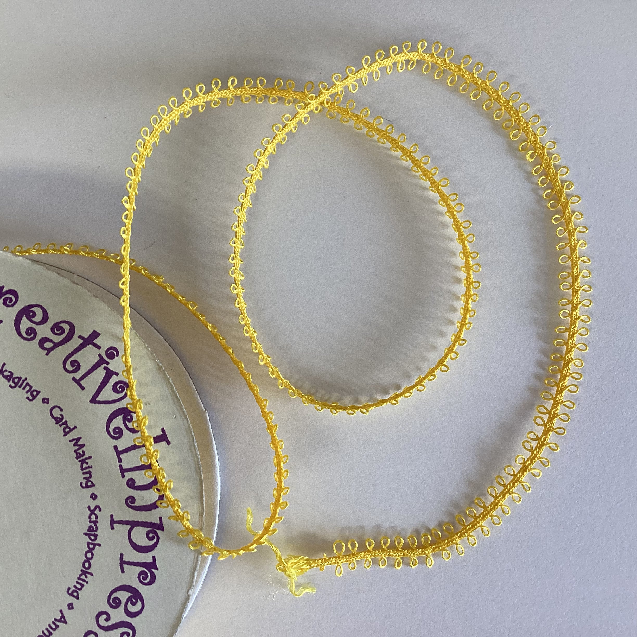 Creative Impressions 1/4" DOUBLE LOOP RIBBON 1 yard yd Scrapbooksrus