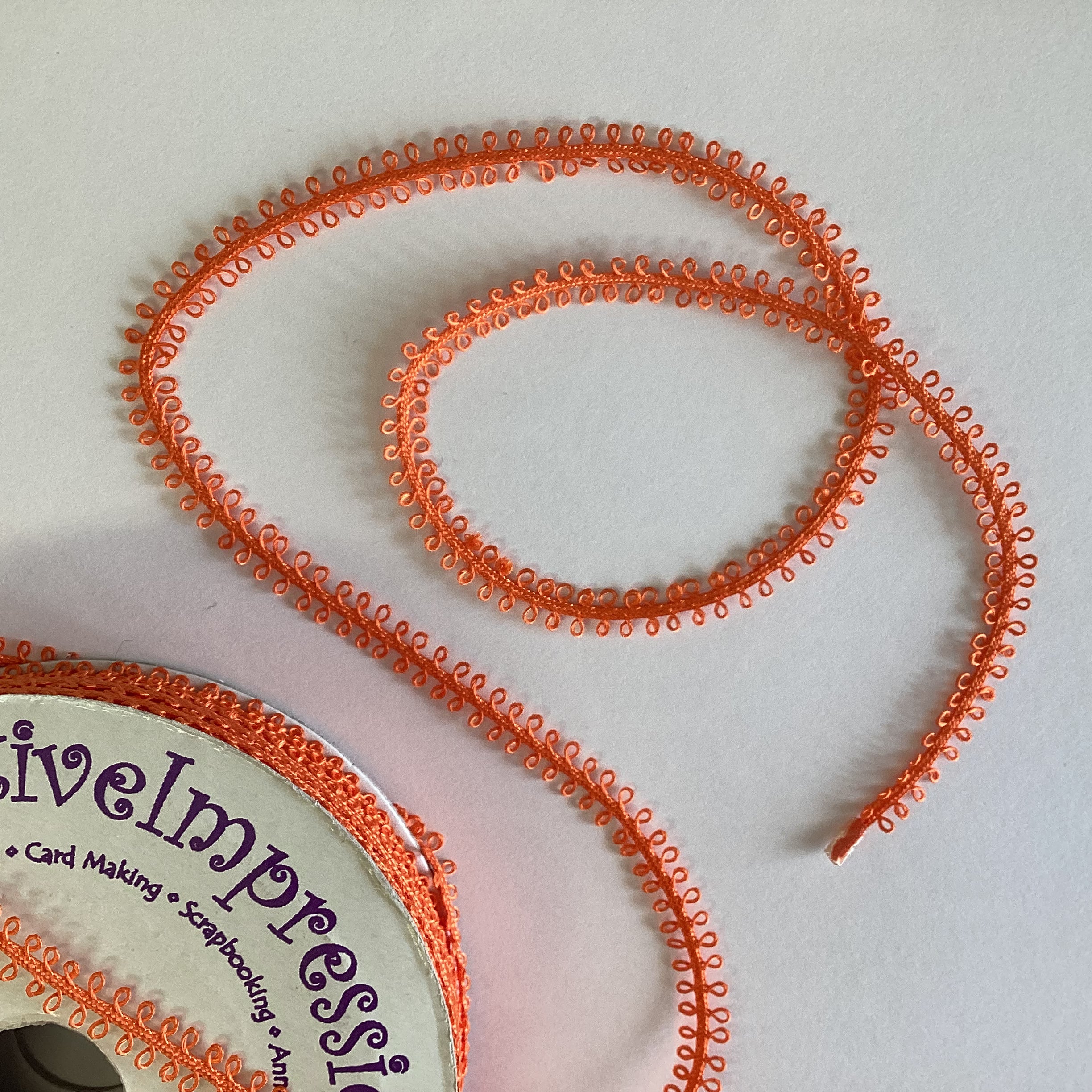 Creative Impressions 1/4" DOUBLE LOOP RIBBON 1 yard yd Scrapbooksrus