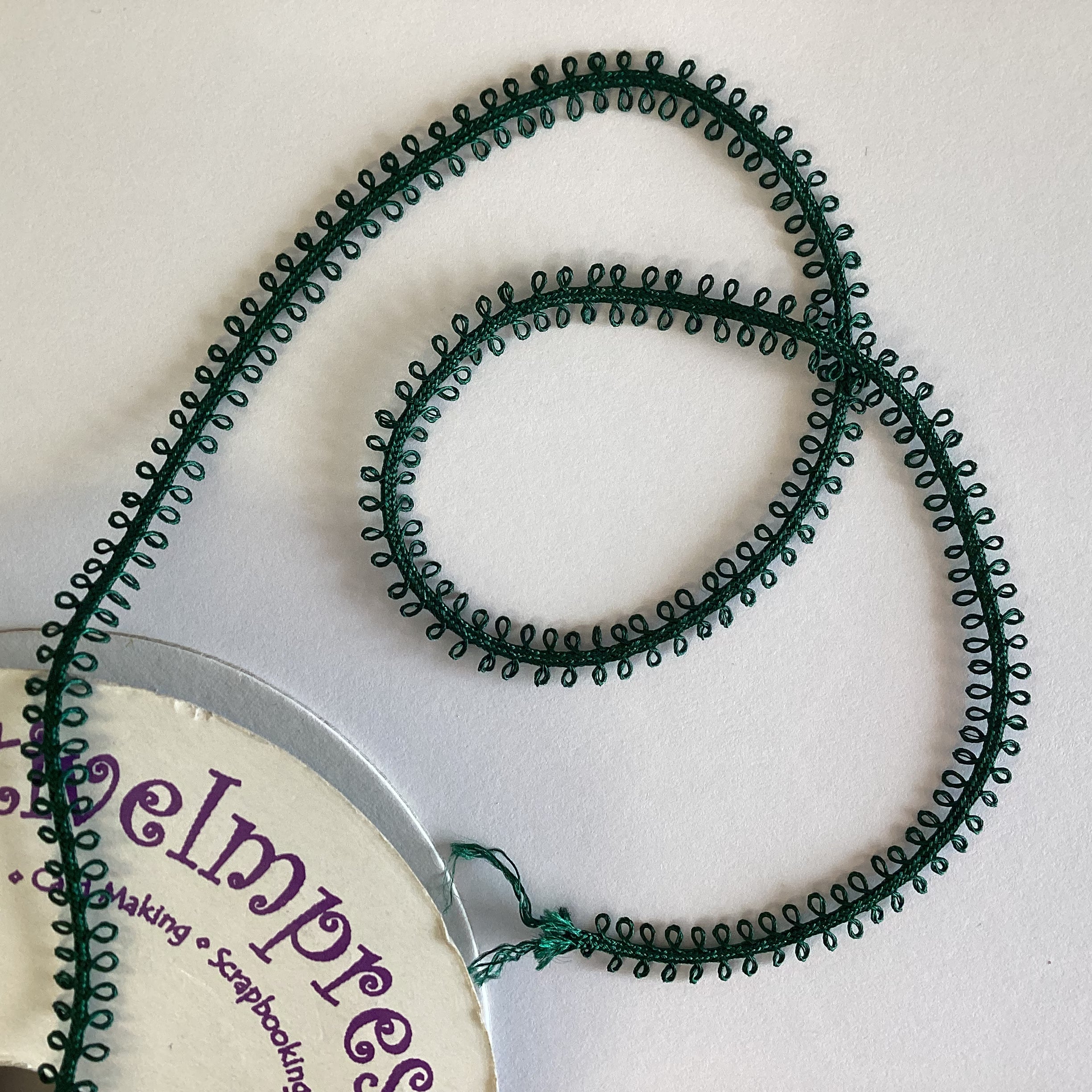 Creative Impressions 1/4" DOUBLE LOOP RIBBON 1 yard yd Scrapbooksrus