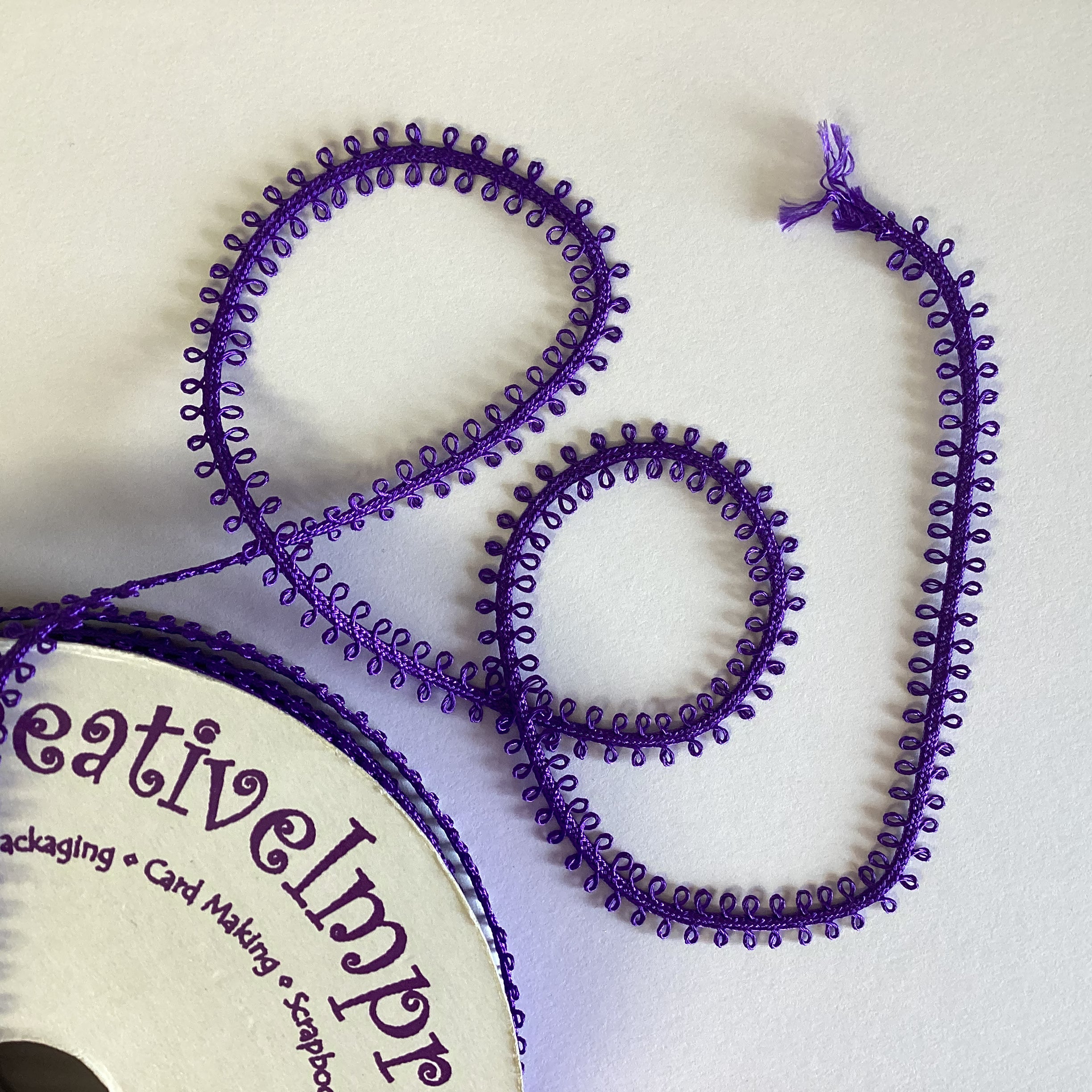 Creative Impressions 1/4" DOUBLE LOOP RIBBON 1 yard yd Scrapbooksrus