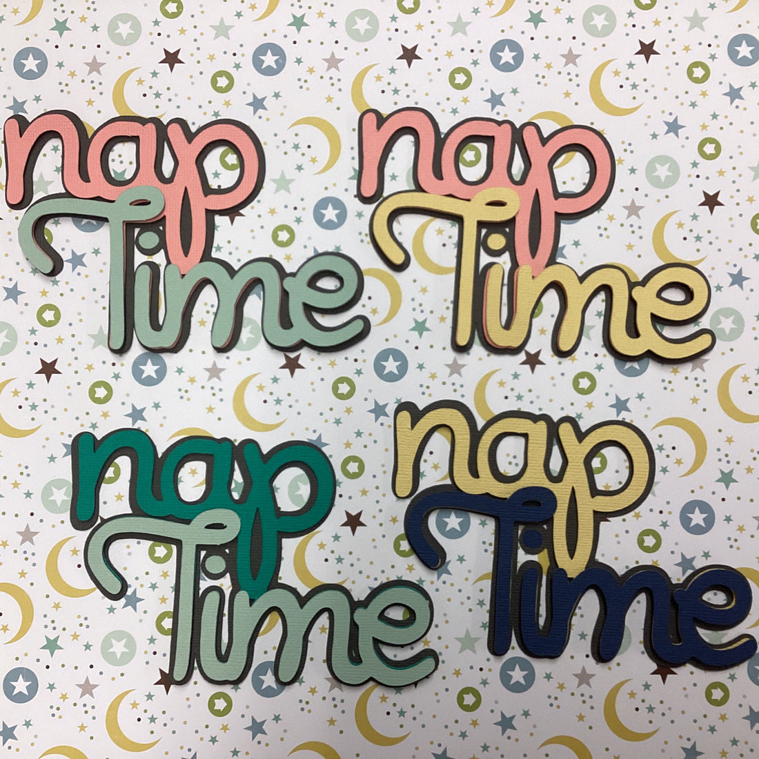 Scrapbooksrus NAP TIME Diecut Baby Scrapbook Die Cut Embellishments