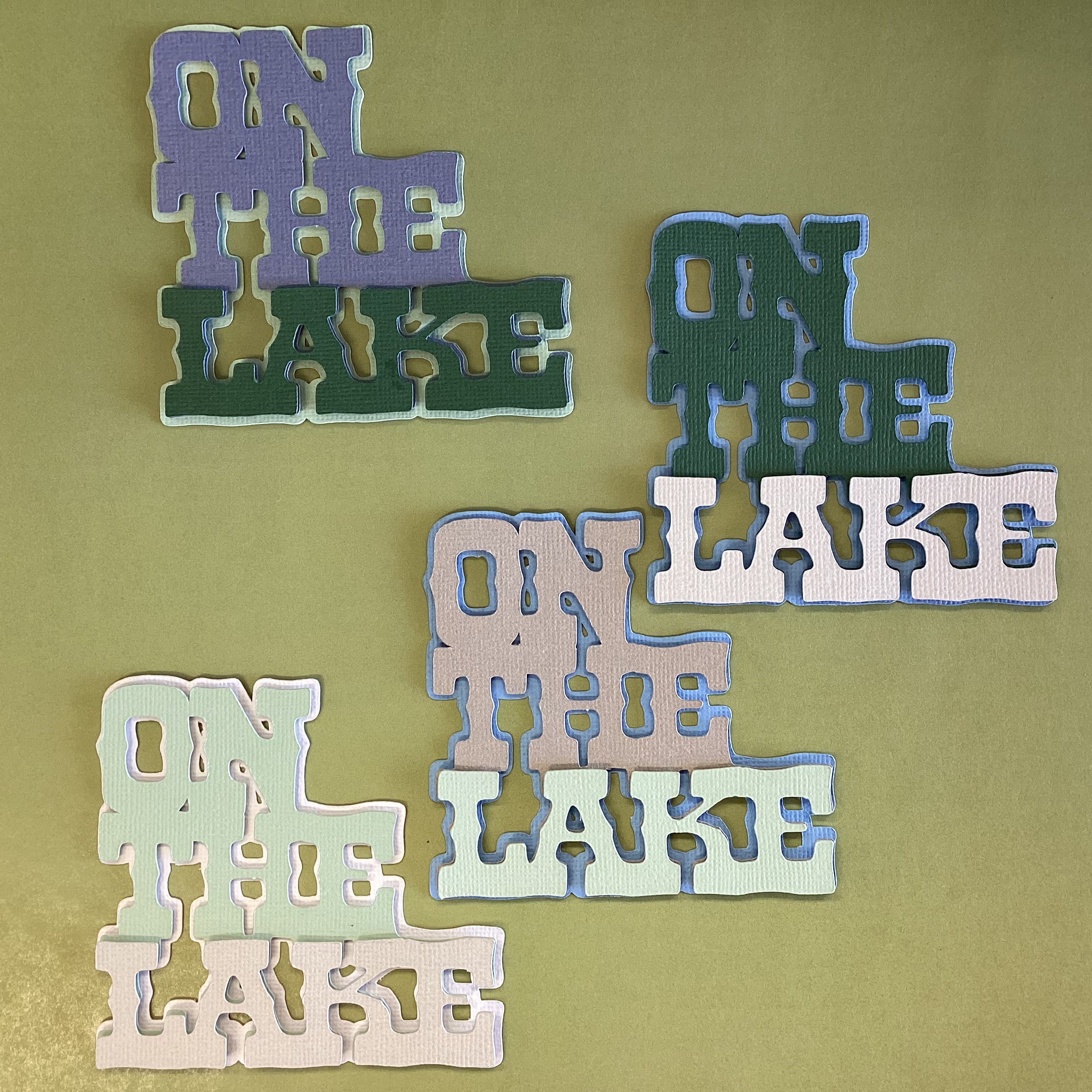 Scrapbooksrus DieCut ON THE LAKE 3D 3.5” Die Cut Embellishment