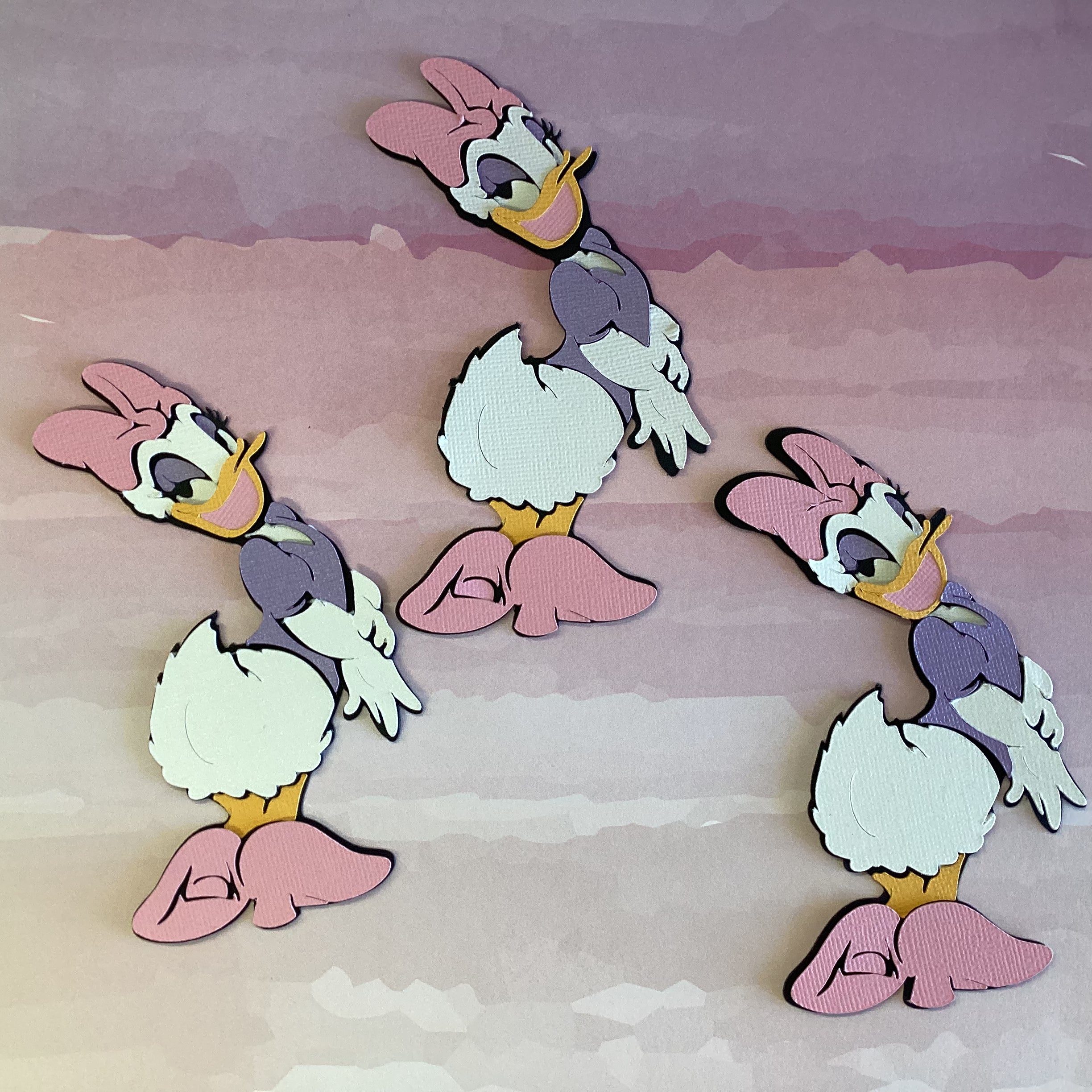 Scrapbooksrus Diecut Disney Diecuts Daisy 3D Layered Die Cut scrapbook embellishment