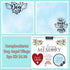 DOG ANGEL WINGS KIT 12X12 Scrapbook Paper Stickers 3pc